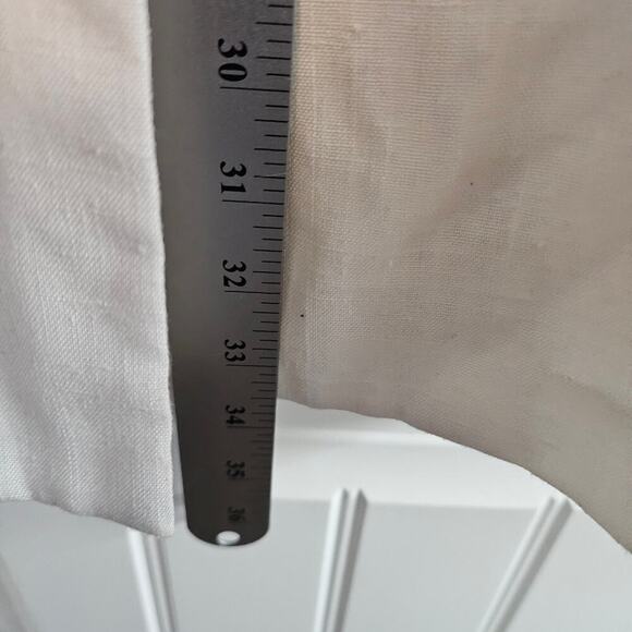 Vintage Blazer Women Size 16 White 80s Fitted Glam Rock Preppy Going Out Neutral - Picture 7 of 10